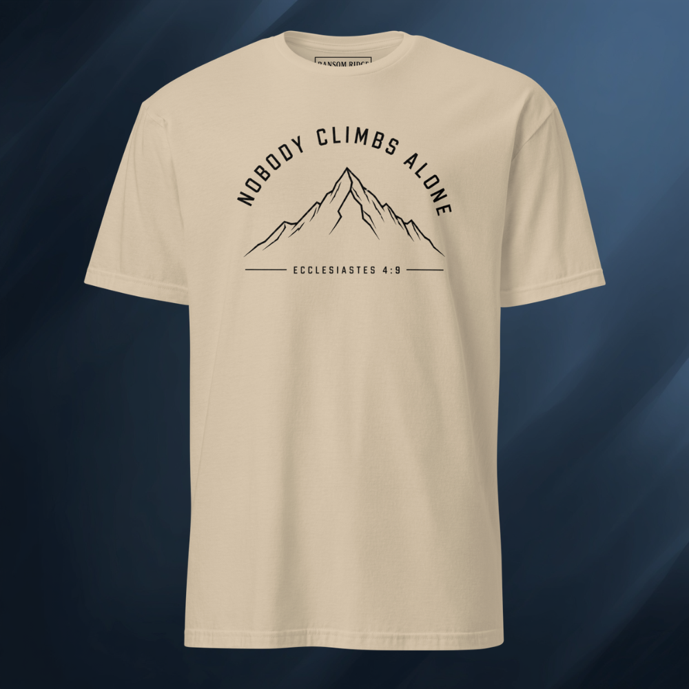 Nobody Climbs Alone/Mountain 2 Short-Sleeve Unisex T-Shirt