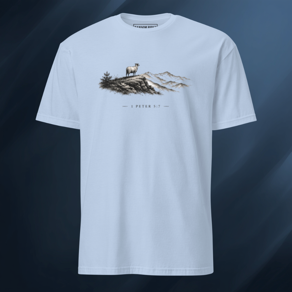 1 Peter 5:7 Short-Sleeve Unisex T-Shirt