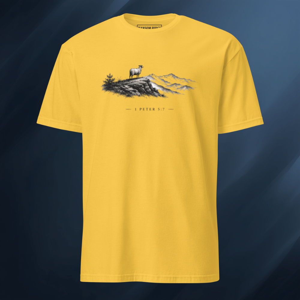 1 Peter 5:7 Short-Sleeve Unisex T-Shirt