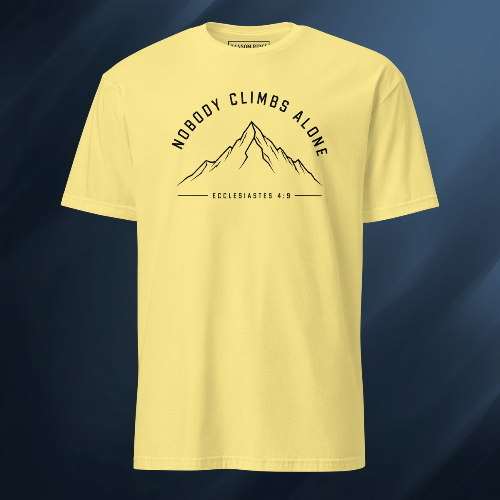 Nobody Climbs Alone/Mountain 2 Short-Sleeve Unisex T-Shirt