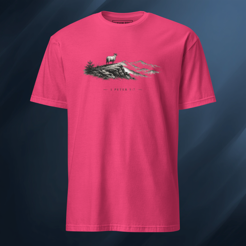 1 Peter 5:7 Short-Sleeve Unisex T-Shirt