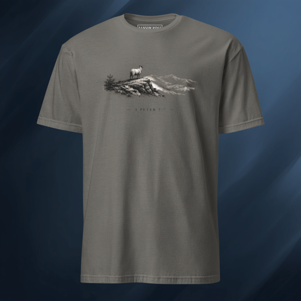 1 Peter 5:7 Short-Sleeve Unisex T-Shirt