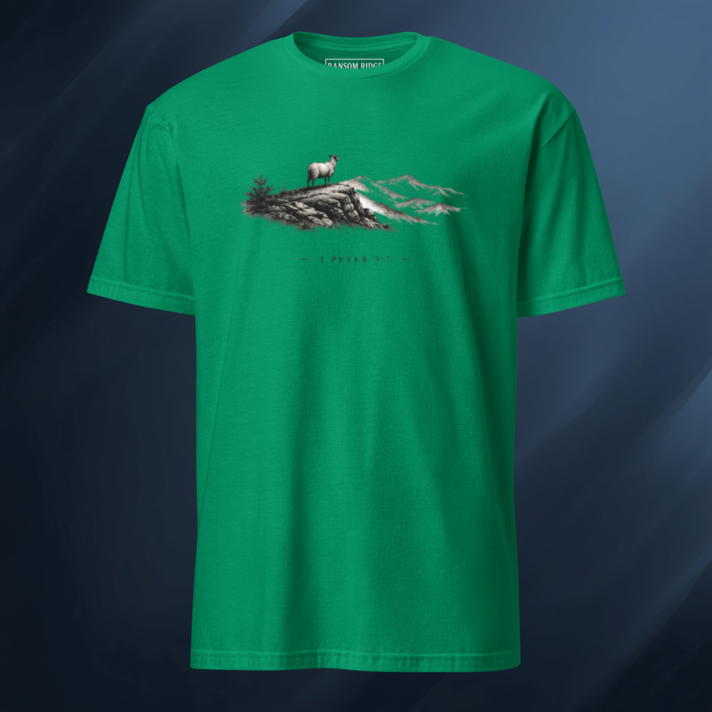 1 Peter 5:7 Short-Sleeve Unisex T-Shirt