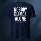 Nobody Climbs Alone/Text Only 1 Short-Sleeve Unisex T-Shirt