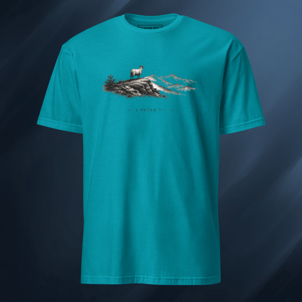 1 Peter 5:7 Short-Sleeve Unisex T-Shirt