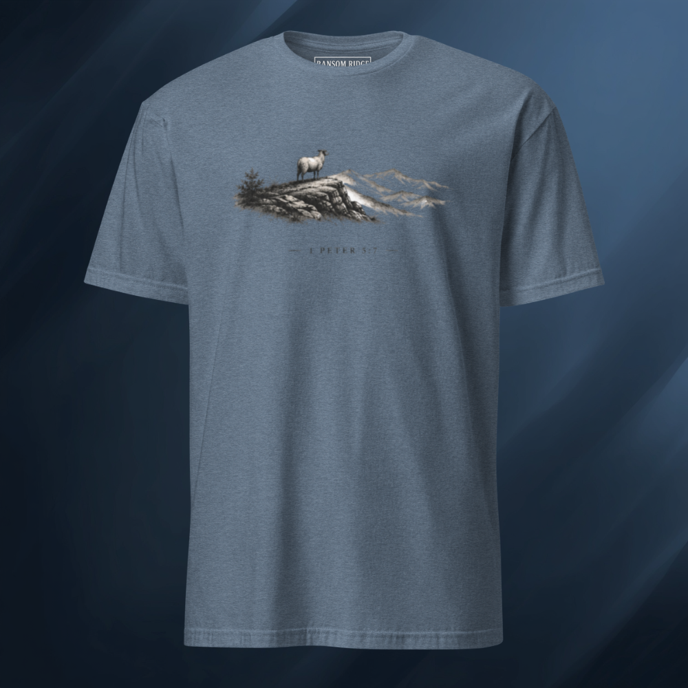 1 Peter 5:7 Short-Sleeve Unisex T-Shirt