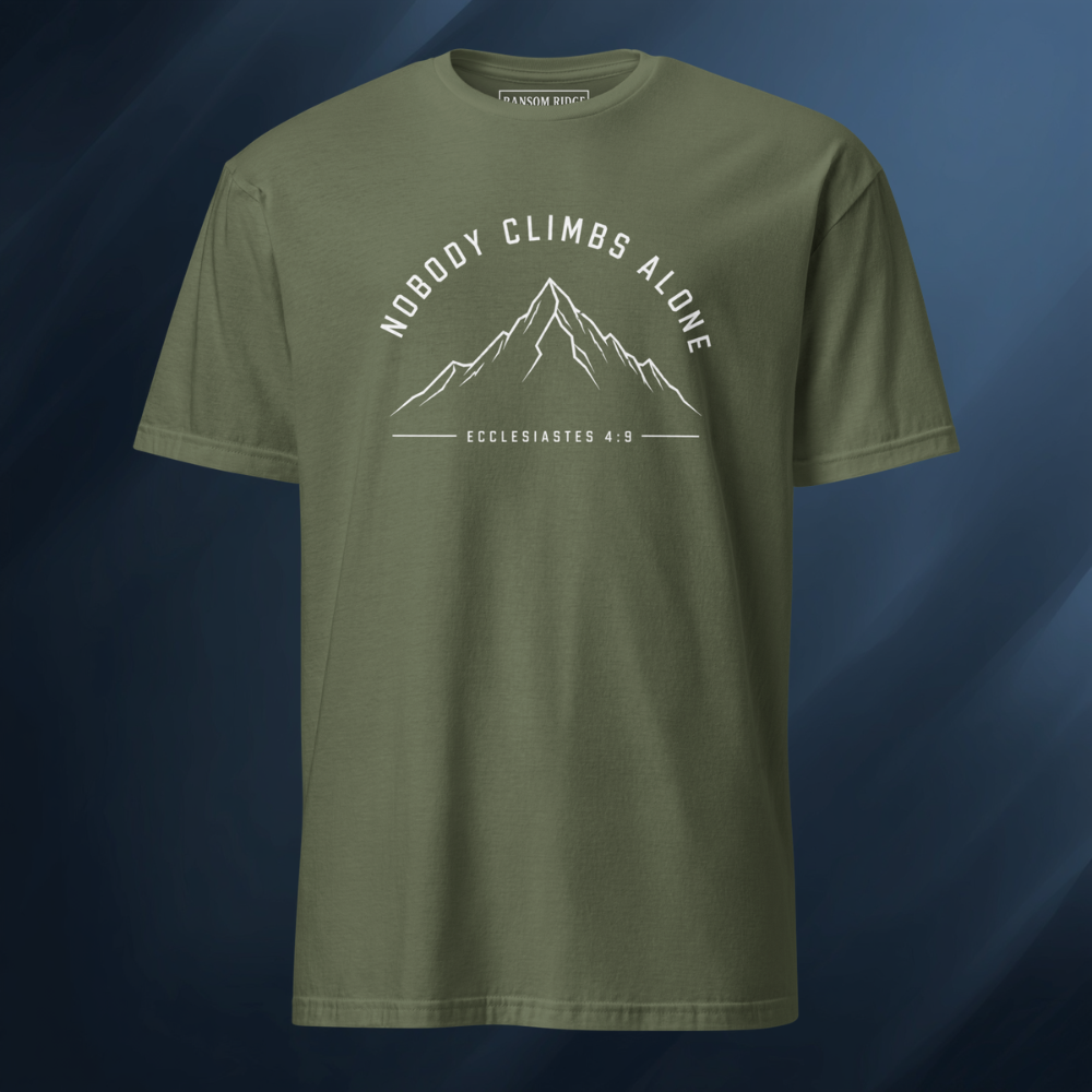 Nobody Climbs Alone/Mountain 1 Short-Sleeve Unisex T-Shirt