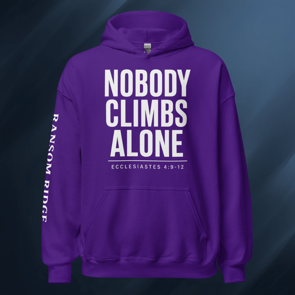 Nobody Climbs Alone Unisex Hoodie