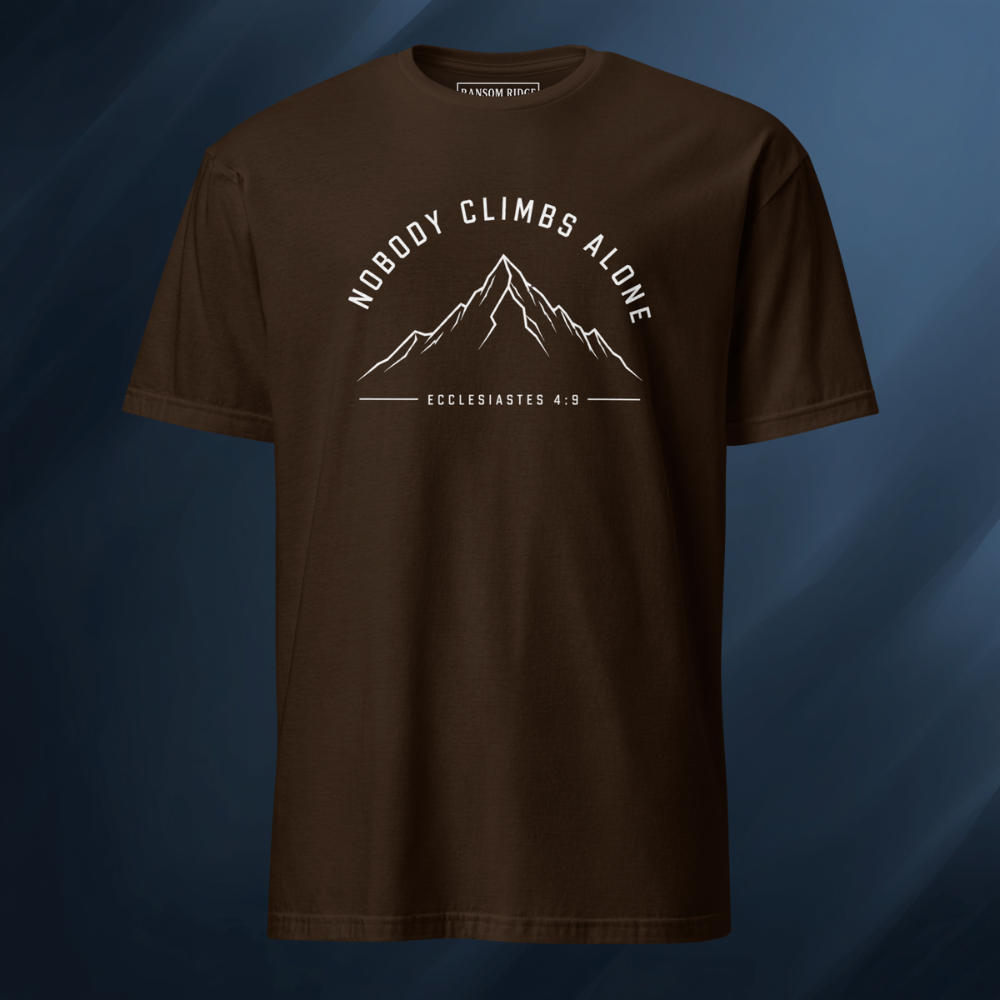 Nobody Climbs Alone/Mountain 1 Short-Sleeve Unisex T-Shirt