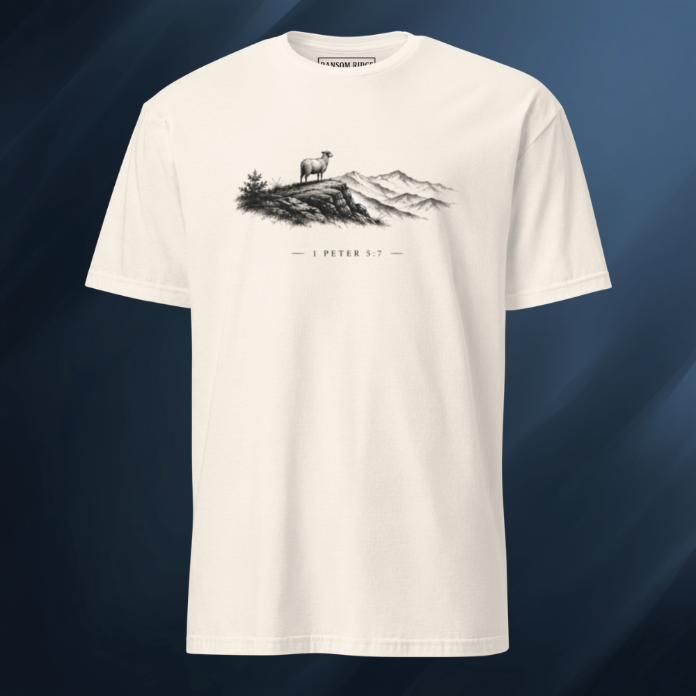 1 Peter 5:7 Short-Sleeve Unisex T-Shirt