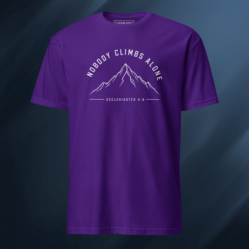 Nobody Climbs Alone/Mountain 1 Short-Sleeve Unisex T-Shirt