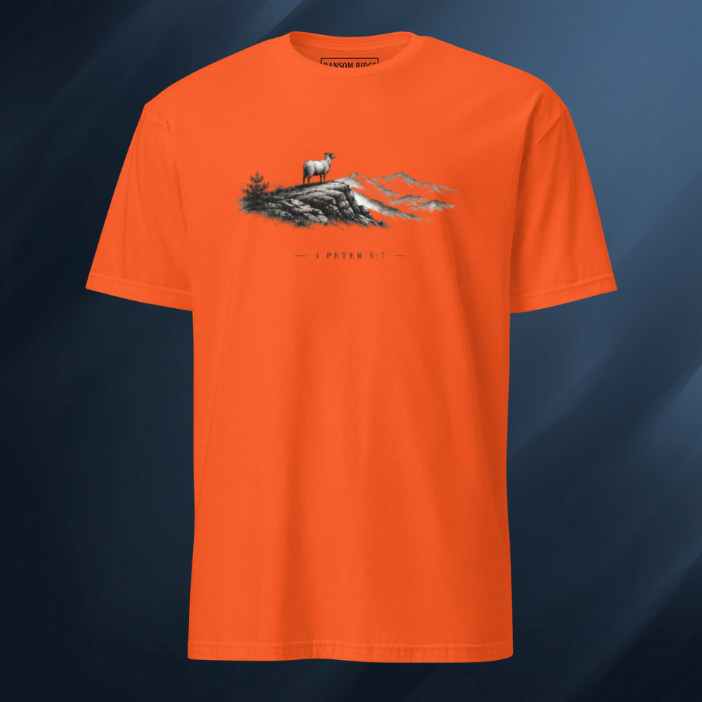 1 Peter 5:7 Short-Sleeve Unisex T-Shirt