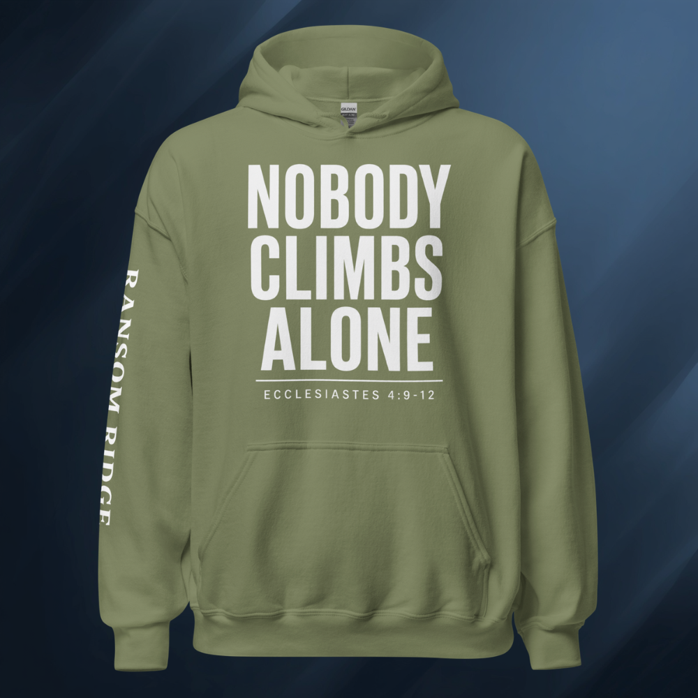 Nobody Climbs Alone Unisex Hoodie